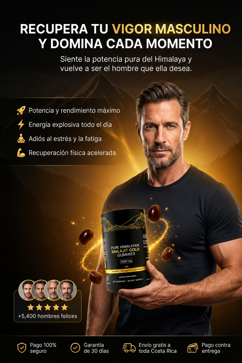 GOMITAS DE SHILAJIT 100% PURO DEL HIMALAYA + ENVIO GRATIS 🎁